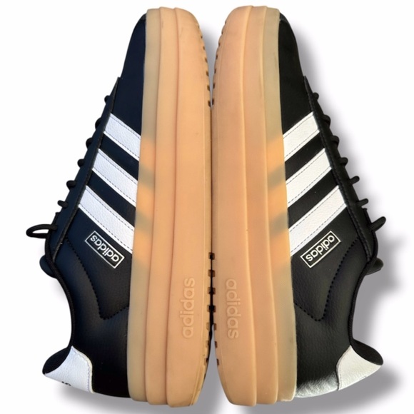 Adidas VL Court Bold Women's Size 10 Platform Shoe Sneaker Leather Streetwear - Picture 4 of 8
